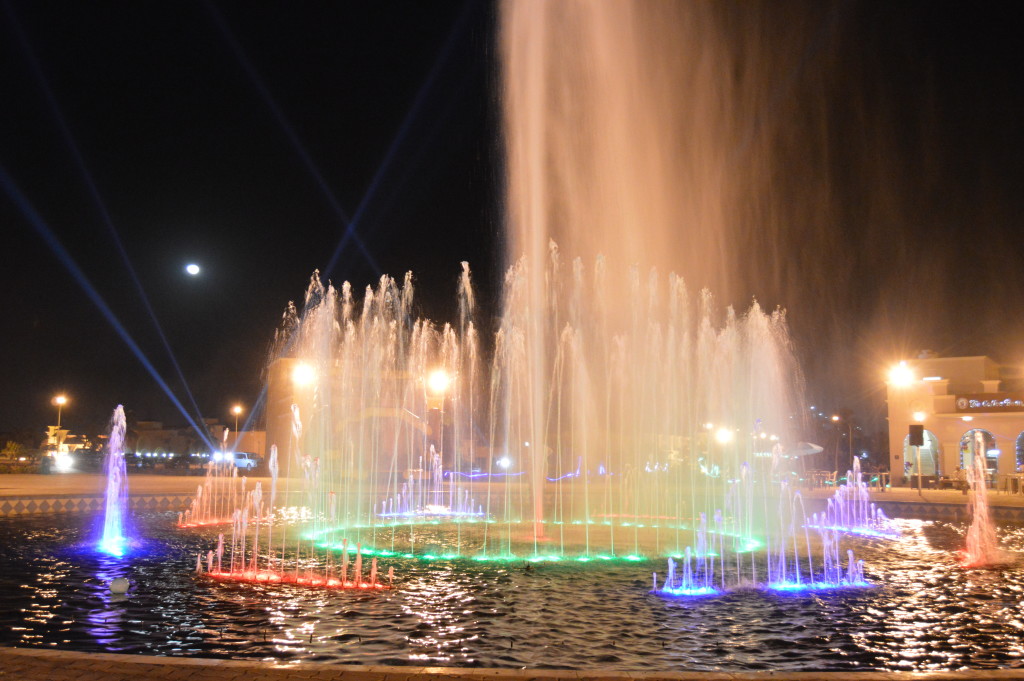 Dancing fountain at Hala Bazar Salalah