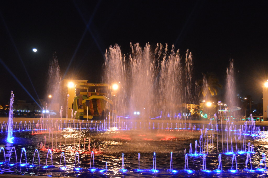 Dancing fountain at Hala Bazar Salalah