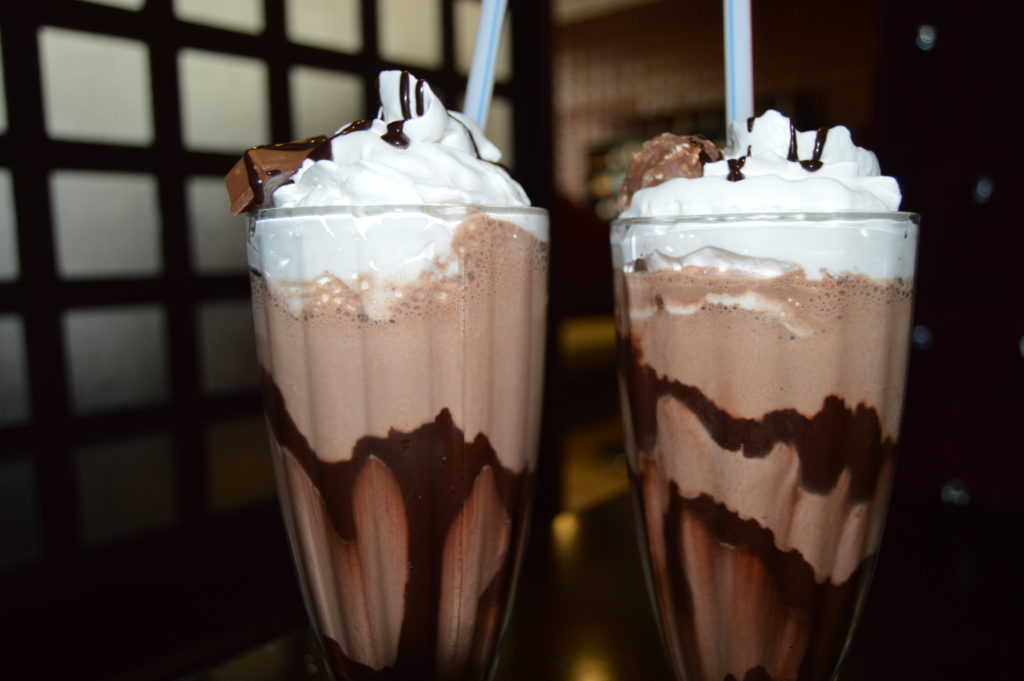 Chocoshakes at The Chocolate Room