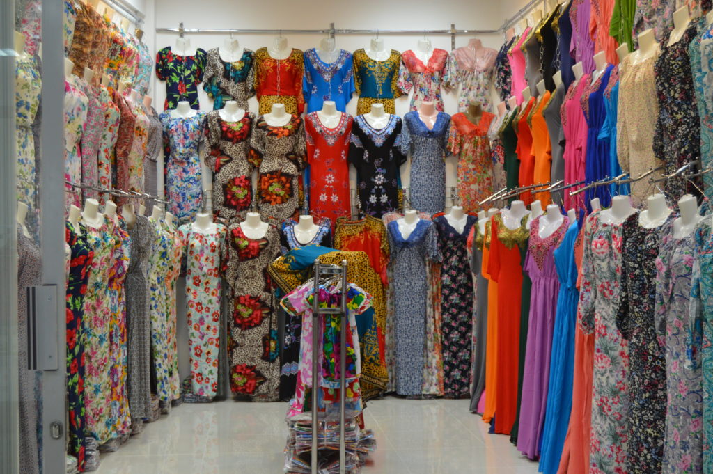 Various shops inside Hala Bazar Salalah