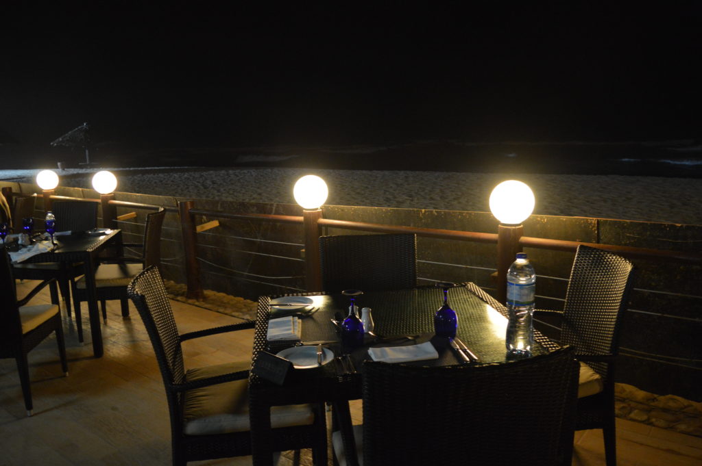 View of Indian Ocean from Dolphin Beach Restaurant