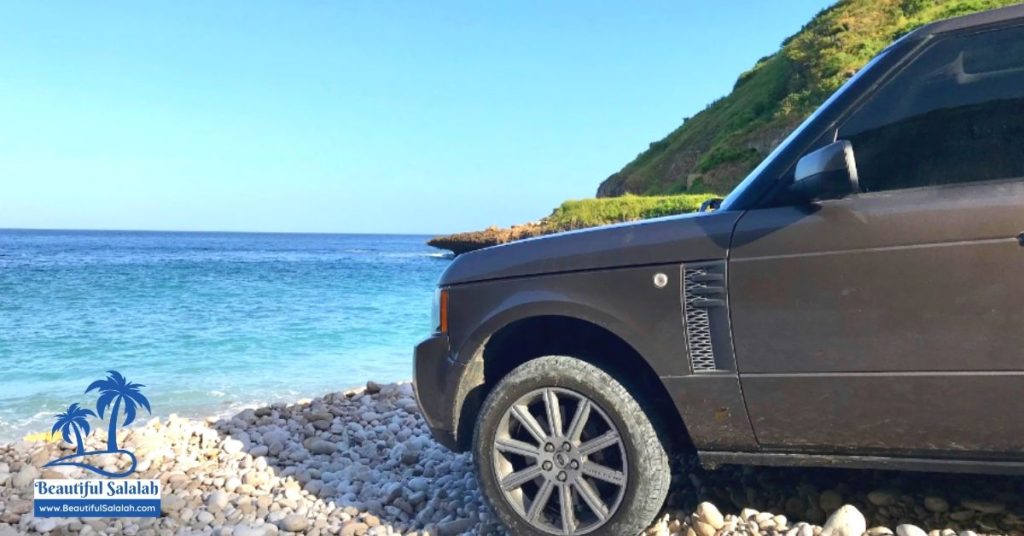 4x4 Vehicle in Shaat Hidden Beach Salalah