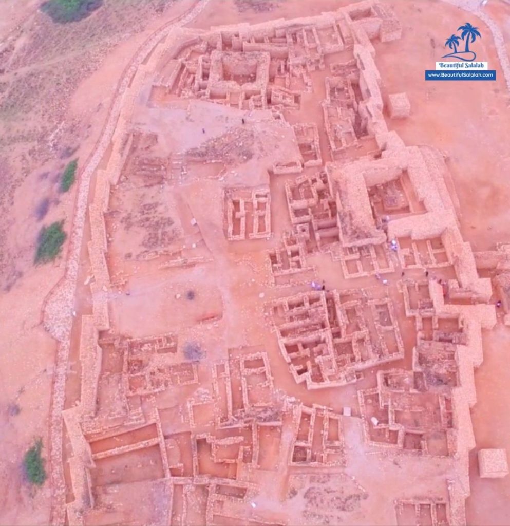 Aerial View of Sumhuram Archeological Site in Salalah, Oman