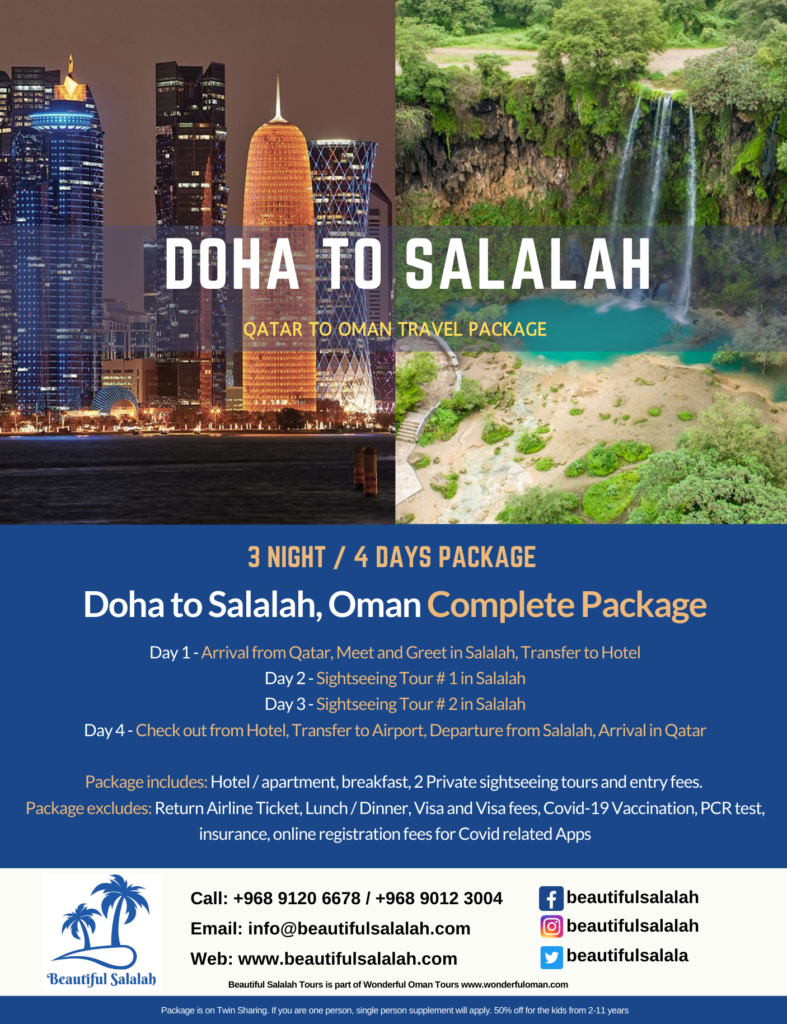Doha to Salalah Travel Package by Airline